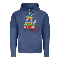 Vintage Denim crayons tree christmas Vintage Hoodie - MaliasSmallBusiness