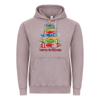 Vintage Zinc crayons tree christmas Vintage Hoodie - MaliasSmallBusiness