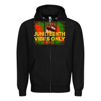 Black juneteenth vibes only Zipper Hoodie - CowGirlArtShop