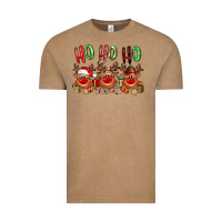 Vintage Coffee Ho ho ho Reindeer Vintage Tee - NancyCooperArtShop