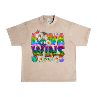 French Oak Pride LGBTQ+ Love Wins Urban Heavy Tee - BundleAndBundleShop