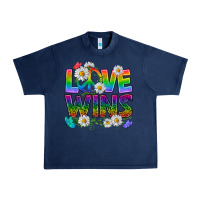 Navy Pride LGBTQ+ Love Wins Urban Heavy Tee - BundleAndBundleShop