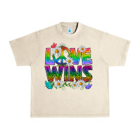 Sandshell Pride LGBTQ+ Love Wins Urban Heavy Tee - BundleAndBundleShop