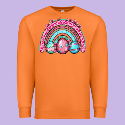 Easter Eggs Rainbow Premium Sweatshirt Designed By Oliviacreatesart