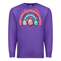 Purple Easter eggs rainbow Premium Sweatshirt - OliviaCreatesArt