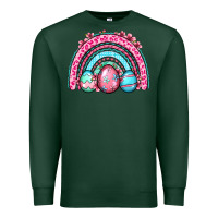 Sports Green Easter eggs rainbow Premium Sweatshirt - OliviaCreatesArt