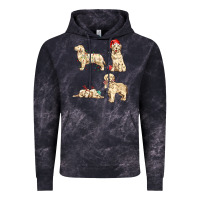Cloud Black christmas dogs Vintage Hoodie - MaliasSmallBusiness