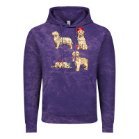 Cloud Purple christmas dogs Vintage Hoodie - MaliasSmallBusiness