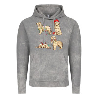 Cloud Rock christmas dogs Vintage Hoodie - MaliasSmallBusiness