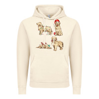 Vintage Artic christmas dogs Vintage Hoodie - MaliasSmallBusiness