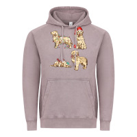 Vintage Zinc christmas dogs Vintage Hoodie - MaliasSmallBusiness