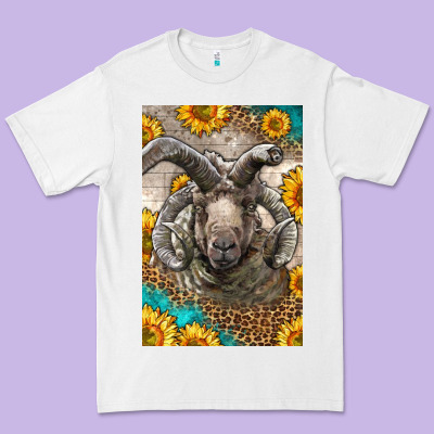 Western Navajo Churro Sheep Premium Tee Designed By Lillyallendesigns