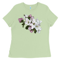 Matcha apple blossom Ladies Tee - LillyAllenDesigns