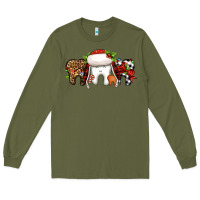 Army Green Christmas teeth dentist Long Sleeve Tee - Jasminsmagicworld
