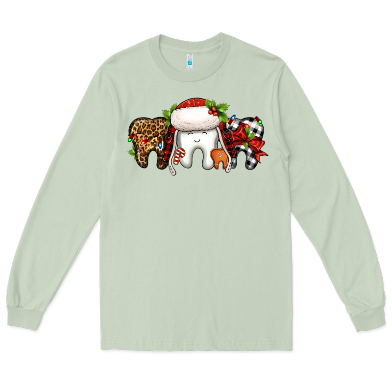 Christmas Teeth Dentist Long Sleeve Tee by Jasminsmagicworld | Teevron