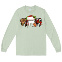Matcha Christmas teeth dentist Long Sleeve Tee - Jasminsmagicworld