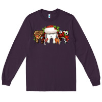 Plum Christmas teeth dentist Long Sleeve Tee - Jasminsmagicworld