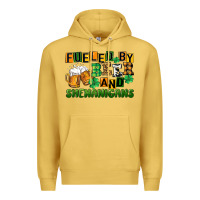 Antique Gold fueled by beer and shenanigans Premium Hoodie - CowGirlArtShop