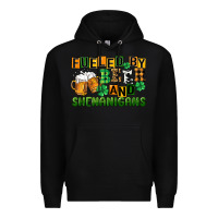 Black fueled by beer and shenanigans Premium Hoodie - CowGirlArtShop