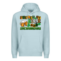 Blue Mist fueled by beer and shenanigans Premium Hoodie - CowGirlArtShop