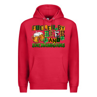 Cardinal fueled by beer and shenanigans Premium Hoodie - CowGirlArtShop