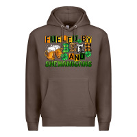 Coffee fueled by beer and shenanigans Premium Hoodie - CowGirlArtShop