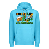 Ocean Blue fueled by beer and shenanigans Premium Hoodie - CowGirlArtShop