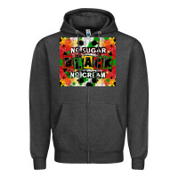 Charcoal Heather no sugar no cream black tumbler Zipper Hoodie - CowGirlArtShop