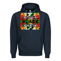 Navy no sugar no cream black tumbler Zipper Hoodie - CowGirlArtShop