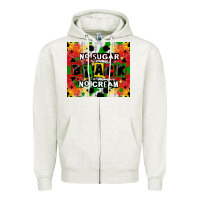 Oatmeal Heather no sugar no cream black tumbler Zipper Hoodie - CowGirlArtShop