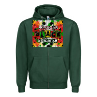 Sports Green no sugar no cream black tumbler Zipper Hoodie - CowGirlArtShop