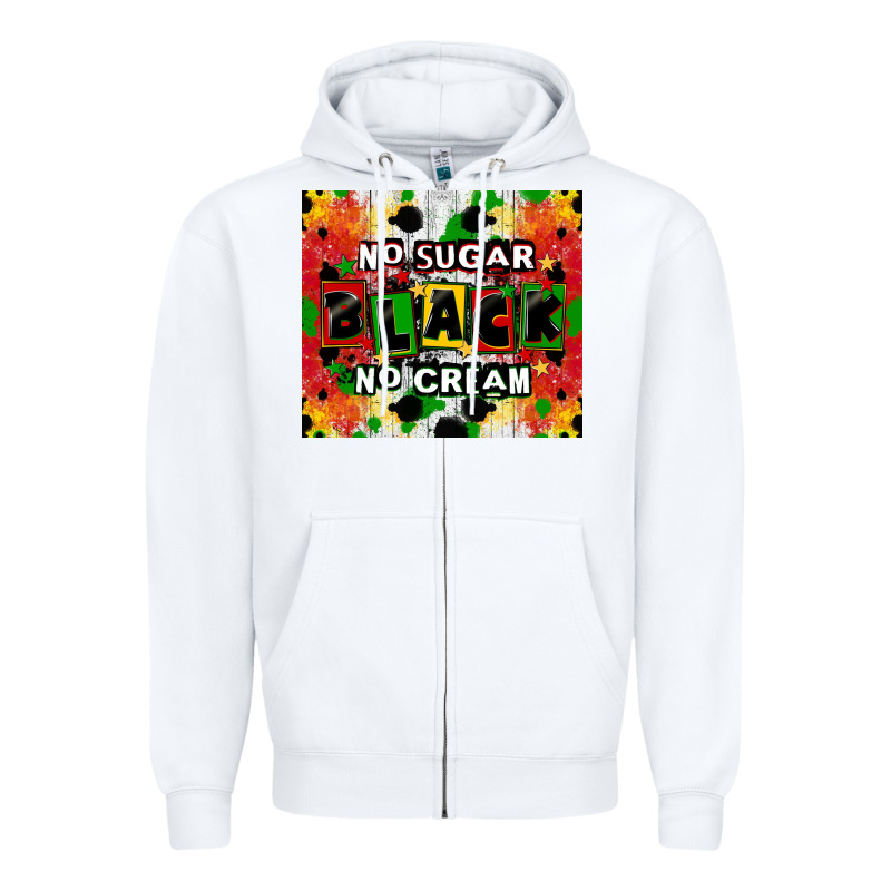 No Sugar No Cream Black Tumbler Zipper Hoodie by CowGirlArtShop | Teevron