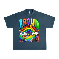Midnight Navy Western Proud Mom Urban Heavy Tee - BundleAndBundleShop