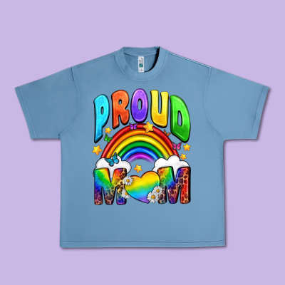 Western Proud Mom Urban Heavy Tee Designed By Bundleandbundleshop