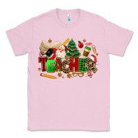 Bubblegum Pink christmas  teacher Classic Tee - MaliasSmallBusiness