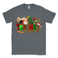 Charcoal Heather christmas  teacher Classic Tee - MaliasSmallBusiness