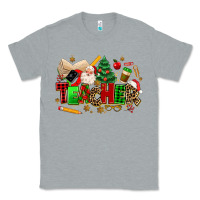 Heather Grey christmas  teacher Classic Tee - MaliasSmallBusiness