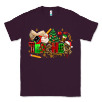 Plum christmas  teacher Classic Tee - MaliasSmallBusiness