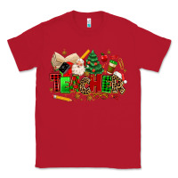 Red christmas  teacher Classic Tee - MaliasSmallBusiness