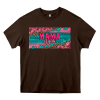 Chocolate Brown pink roses mama of girls license plate Heavy Core Tee - Artiststas