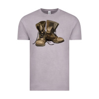 Vintage Zinc soldier veteran boots Vintage Tee - MaliasSmallBusiness