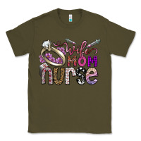 Army Green wife mom nurse Classic Tee - SublimationCraftShop