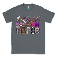 Charcoal Heather wife mom nurse Classic Tee - SublimationCraftShop