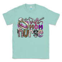 Seafoam wife mom nurse Classic Tee - SublimationCraftShop
