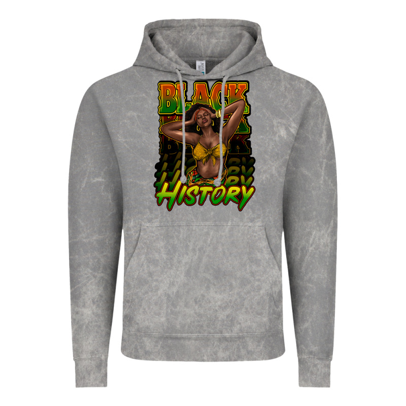 Black History Afro Woman Vintage Hoodie by NancyCooperArtShop | Teevron