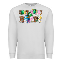 Dove Grey Easter Day Don't worry be hoppy Premium Sweatshirt - OliviaCreatesArt