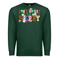 Sports Green Easter Day Don't worry be hoppy Premium Sweatshirt - OliviaCreatesArt