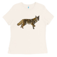 Bone coyote Ladies Tee - LillyAllenDesigns