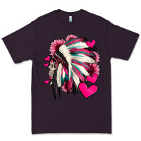 Plum indian headdress with hearts valentine's day Premium Tee - Jasminsmagicworld