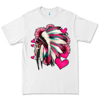 White indian headdress with hearts valentine's day Premium Tee - Jasminsmagicworld